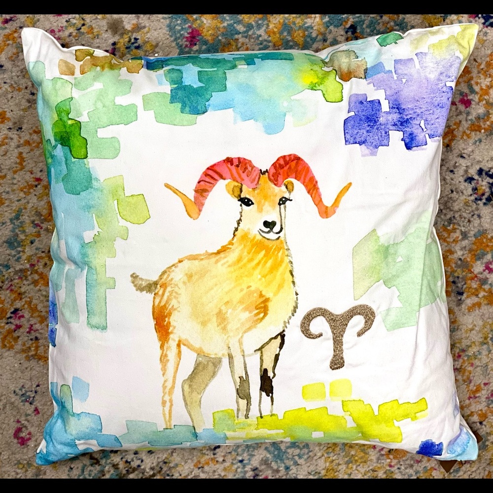 Betsy Olmsted Zodiac Aries Pillow